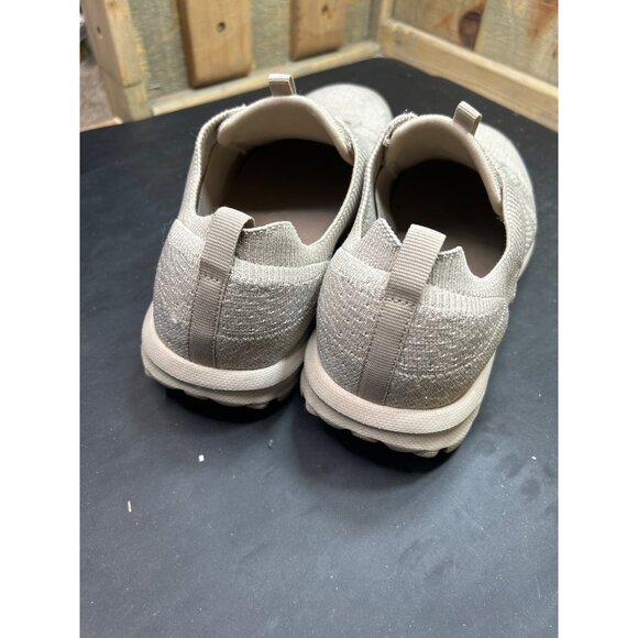 Skechers Womens Goga Mat Slip-On Sneakers 9.5 extra wide Taupe - Picture 6 of 9